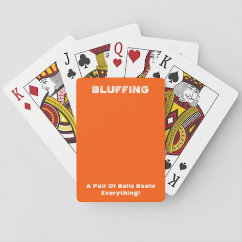 Bluffing | Funny Poker Playing Cards Deck