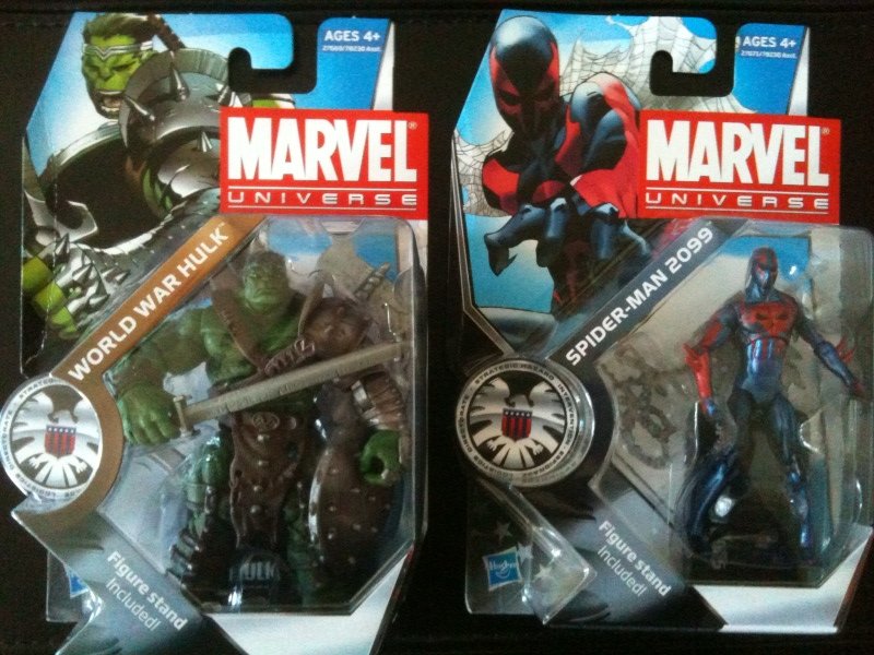 There I was pleasantly surprised to see SPIDER-MAN 2099 and WORLD WAR HULK 