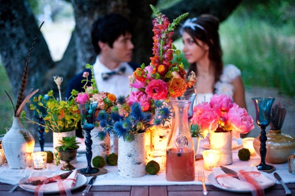 California Bohemian Wedding Al Fresco