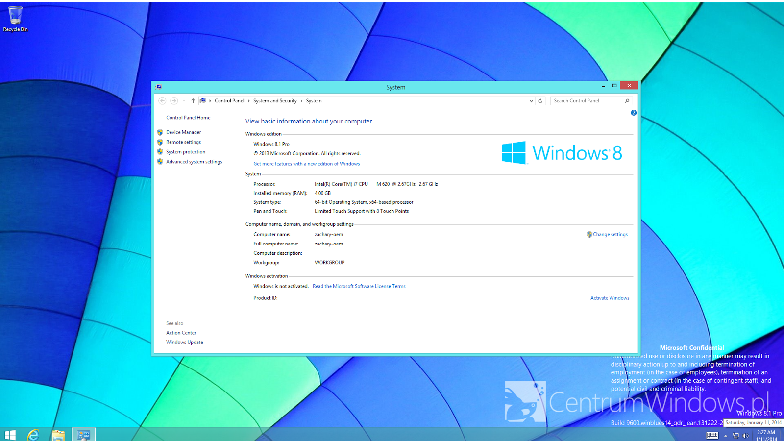 Windows 8.1 update 1 new screenshot