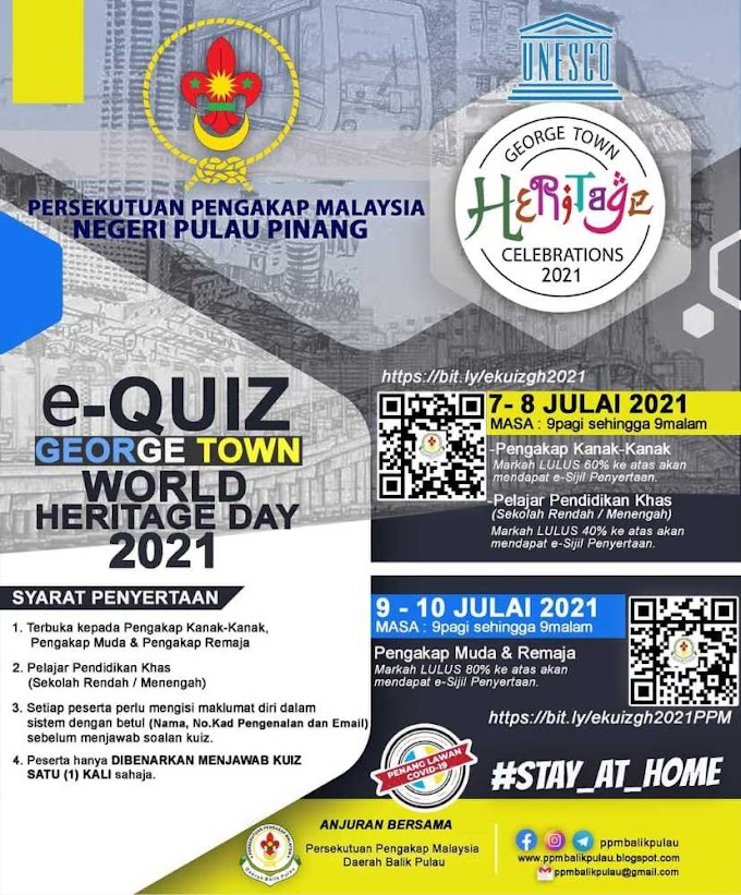 Kuiz Online 2021 Sempena  George Town UNESCO World Heritage Day