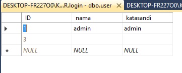 MEMBUAT FORM LOGIN DENGAN DATABASE MENGGUNAKAN VISUAL 