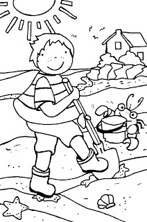 summer coloring pages, kids coloring pages 