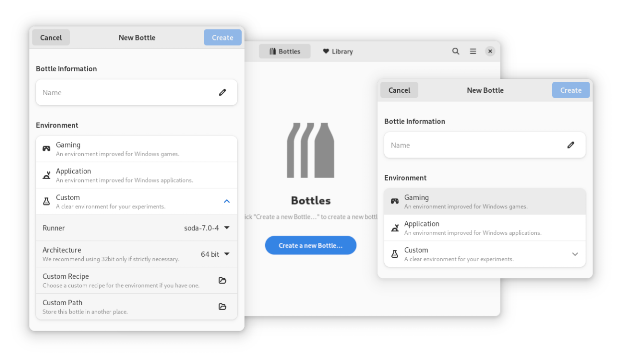 Bottles Compatibility Layer