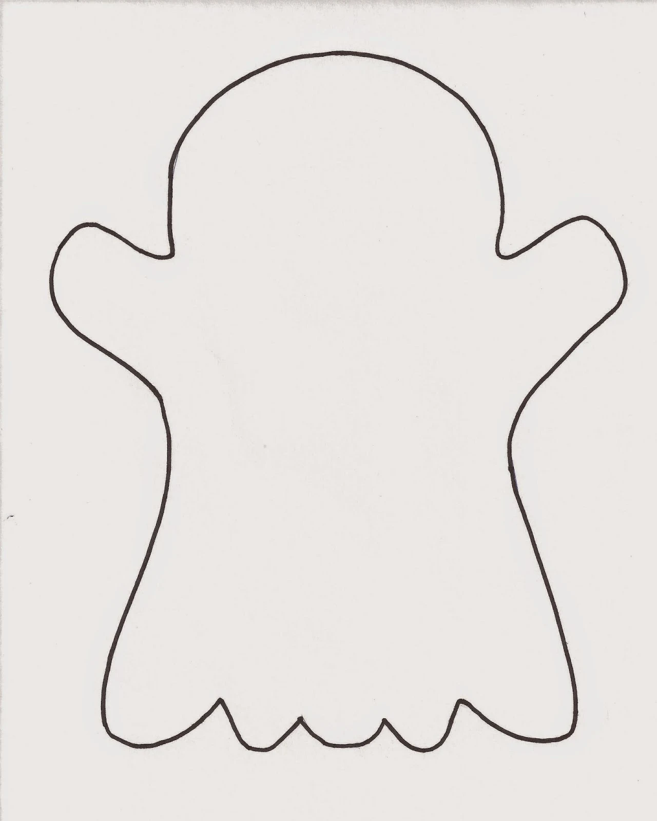 Crafts for Kids' Minds Free Printable Ghost Template