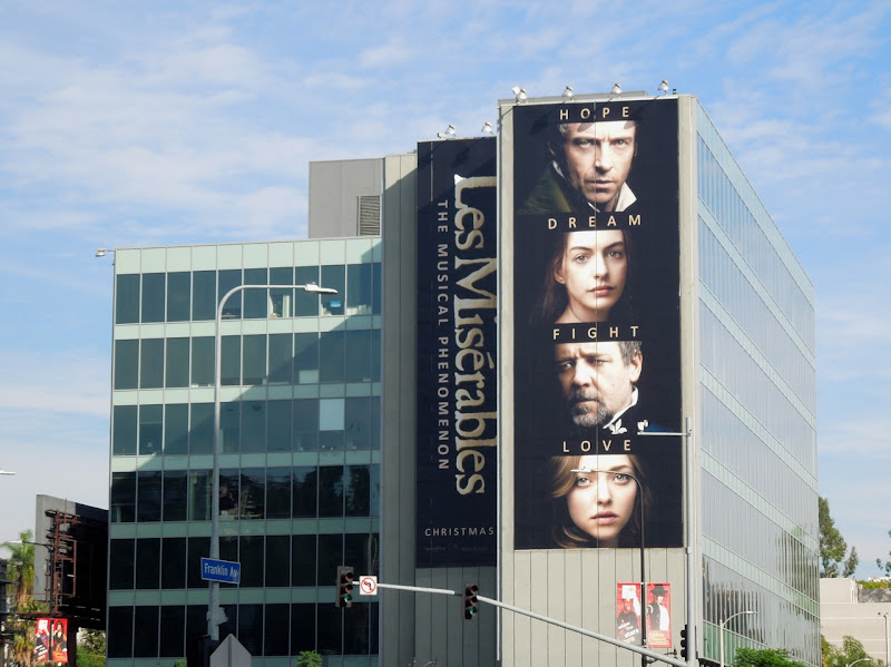 Giant Les Miserables movie billboard