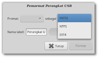 Cara Format USB Flashdisk Di Linux Mint Dengan MintStick
