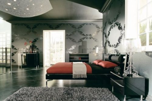 Modern interior decoration bedroom contemporary style luxury bed-8