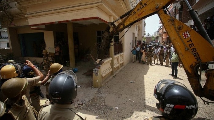Kemarin Tembak Mati Dua Pemuda Muslim, Kini India Hancurkan Rumah Tokoh Islam Buntut Protes Ujaran Nabi Muhammad