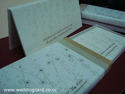 Unique Sliding Box wedding card Fanny Joni