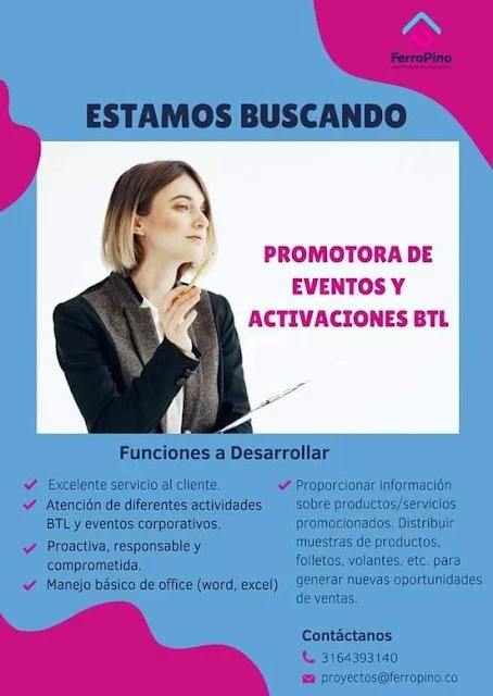 📂 Empleo en Cali Hoy ➡️ como promotor de eventos    | 2023 - #SiHayEmpleo