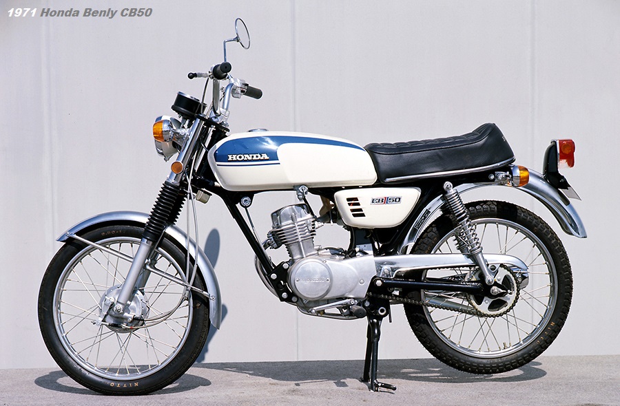 1971 Honda Benly CB50 White