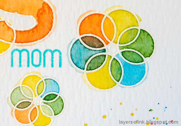 Layers of ink - Hugs Watercolor Card Tutorial by Anna-Karin Evaldsson.