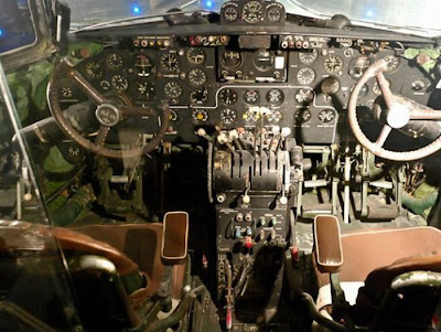 Restaurant at a Vintage Airplane in Zurich Airport