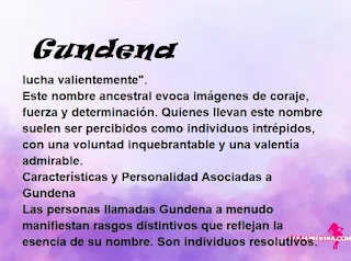 significado del nombre Gundena