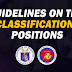 GUIDELINES ON THE RECLASSIFICATION OF POSITIONS