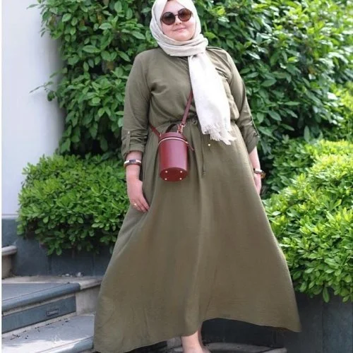 10 Koleksi Favorit Baju Muslim Wanita Gemuk Plus Tips Cara - Baju gamis brokat untuk orang gemuk