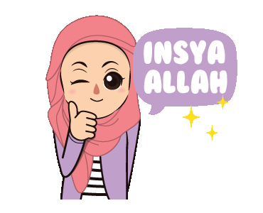 LINE Creators Stickers Daily Hijab  Animated Example 
