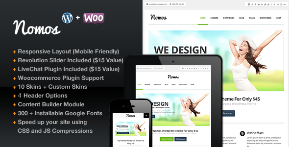 Nomos Clean Multi-Purpose Business Theme - ThemeForest Item for Sale