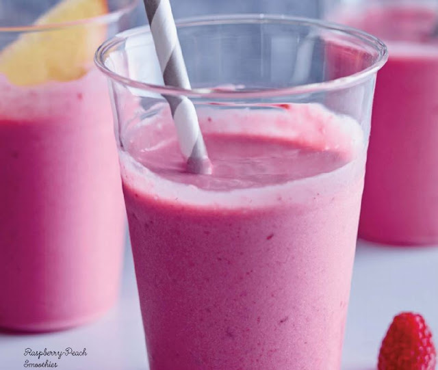 Weight Watchers Raspberry-Peach Smoothies