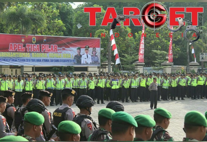 Apel Gelar Pasukan Tiga Pilar Kabupaten Pati, Siap Mengamankan Pilkada Jateng 2018 