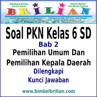 Download Soal PKN Kelas 6 SD Bab 2 Pemilihan Umum dan 