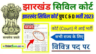 Jharkhand Civil Court Vacancy 2023 (*All District Wise) Apply Now, Jharkhand Civil Court Recruitment Apply Now, झारखण्ड सिविल कोर्ट भर्ती 2023 सभी जिलो के लिए, Jharkhand Civil Court 2023 Notification, Jharkhand Civil Court Bharti 2023 Apply Now for Group C & D Post, झारखण्ड सिविल कोर्ट, झारखण्ड सिविल कोर्ट भर्ती 2023