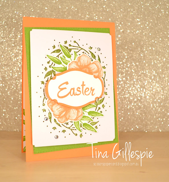 scissorspapercard, Stampin' Up!, Art With Heart, Incredible Like You Kit, Painted Seasons Bundle, Brushwork Alphabet, Rectangle Stitched Framelits, Easter