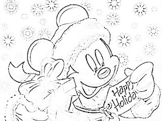 Disney Christmas Coloring Pages