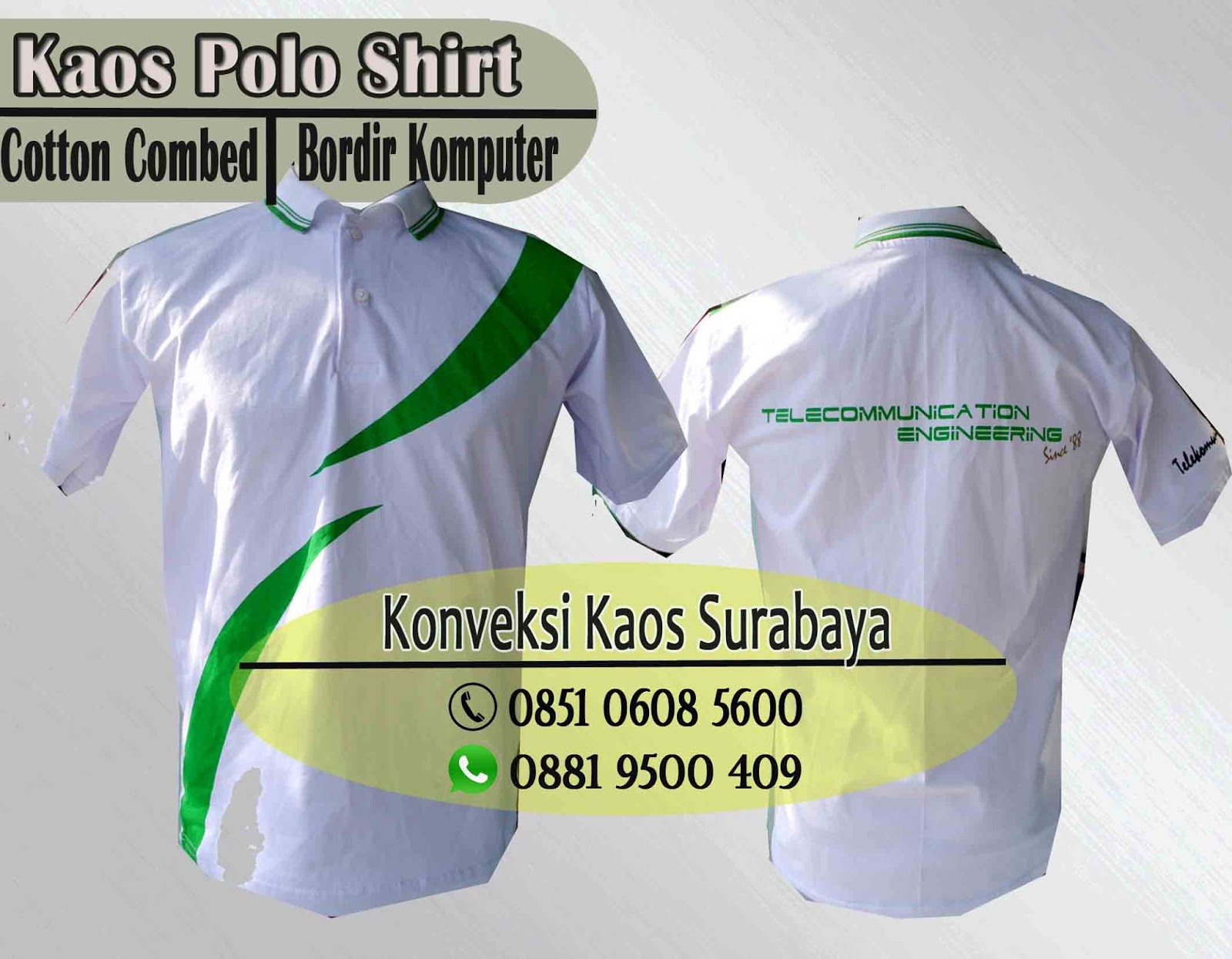  Pesan  Kaos  Polo  Shirt Bordir Murah di Surabaya