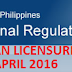 REGISTERED MASTER ELECTRICIAN LICENSURE EXAMINATION RESULTS APRIL 2016