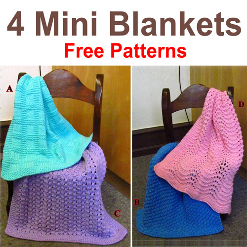 Mini Blankets - Free Patterns