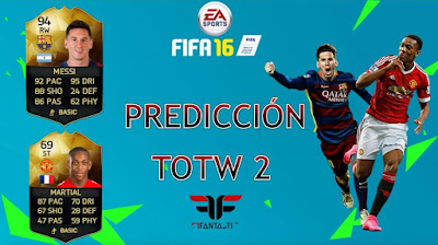 Predicción TOTW 2 FIFA 16 Ultimate Team, TOTW 2 prediction FUT 16
