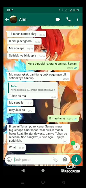 screen shot chat wa ayah perkosa anak kandung di kupang