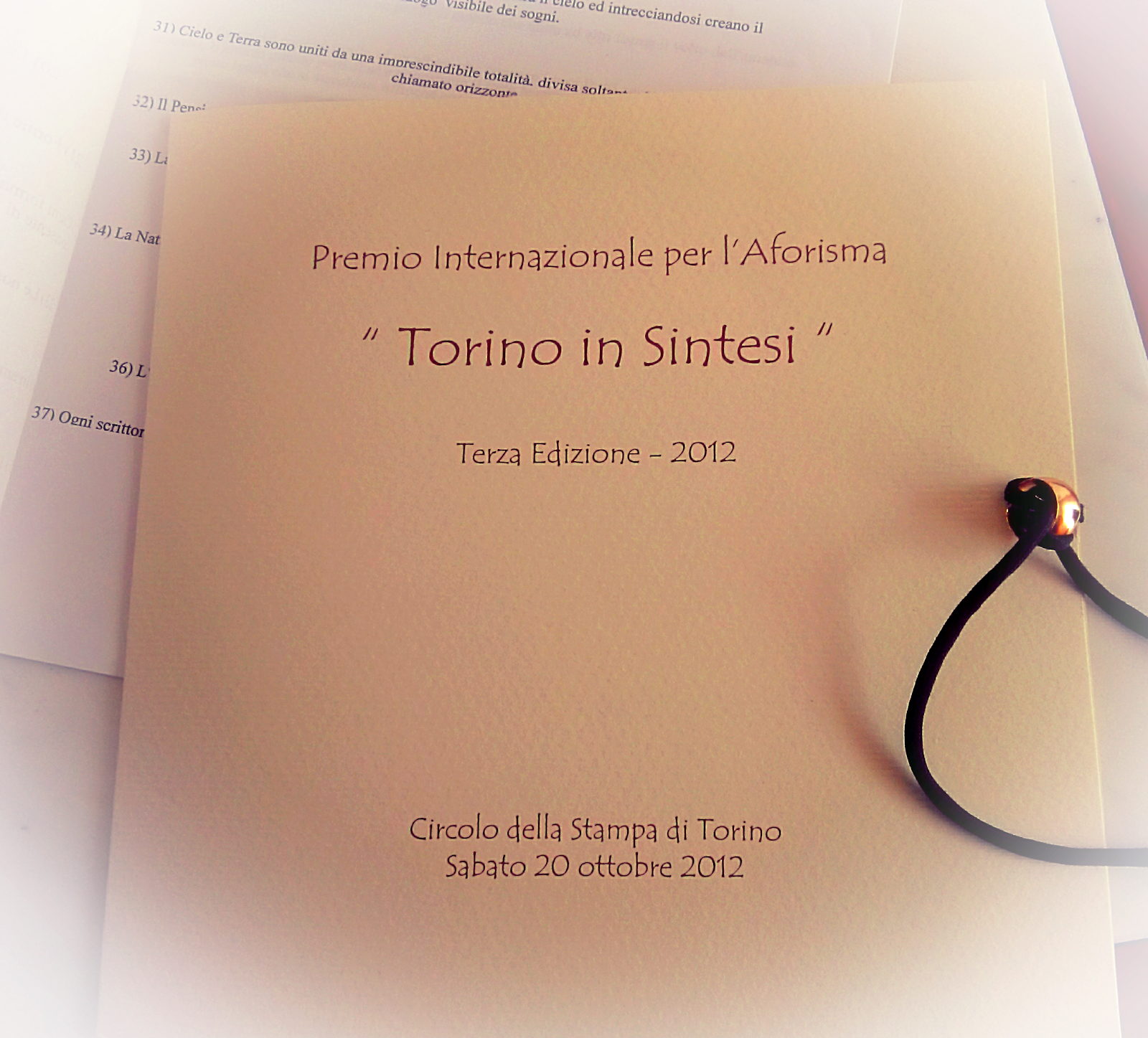 Aforismario: TORINO IN SINTESI