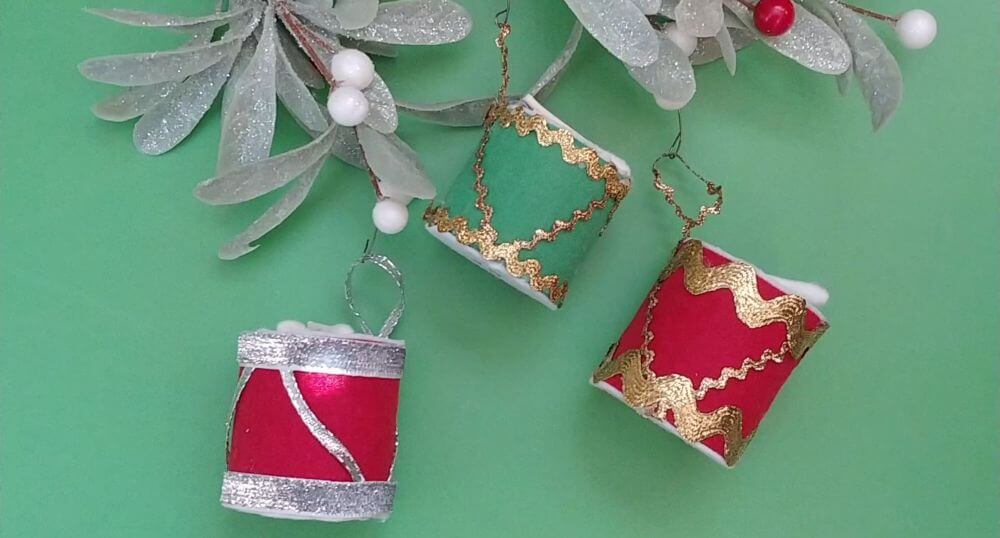 Christmas in May - Retro Drum Ornaments