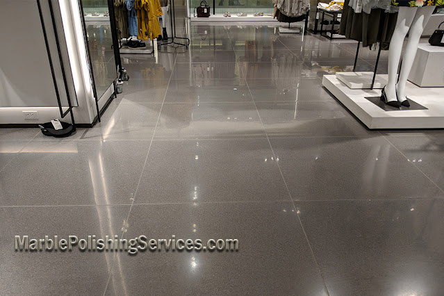 Terrazzo floor restoration and polishing in NYC