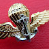 Royal Thai Navy Parachute Gold Plated Anchor Silver Plated Metal Badges Wing