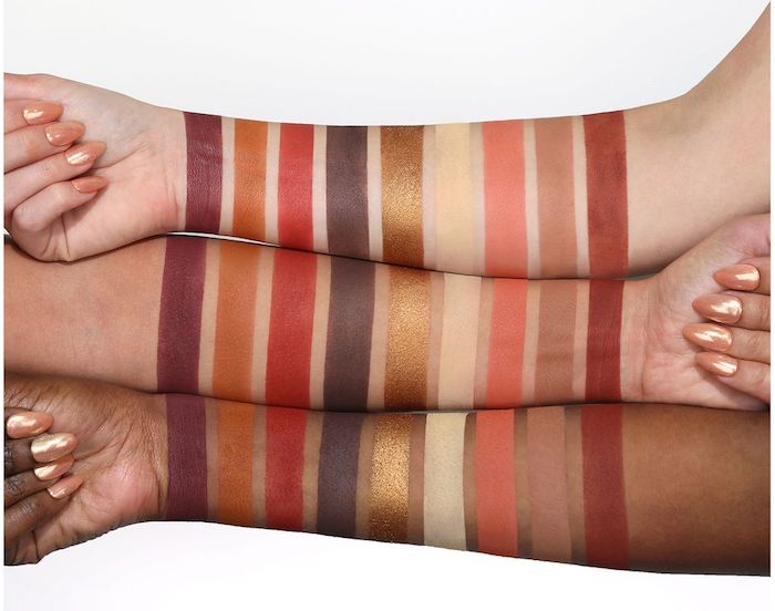 Huda Beauty Warm Brown Obsessions eyeshadow palette swatches 