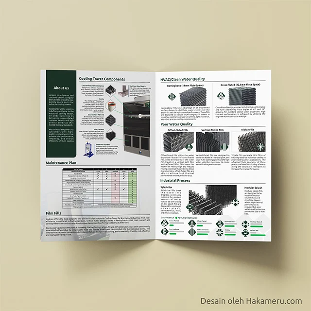 Desain company profile compro untuk perusahaan cooling tower - Jasa desain company profile Hakameru.com