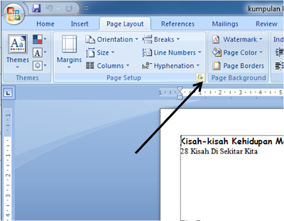 Membuat Layout Buku dengan MS Word  Tulisan Khozin_99