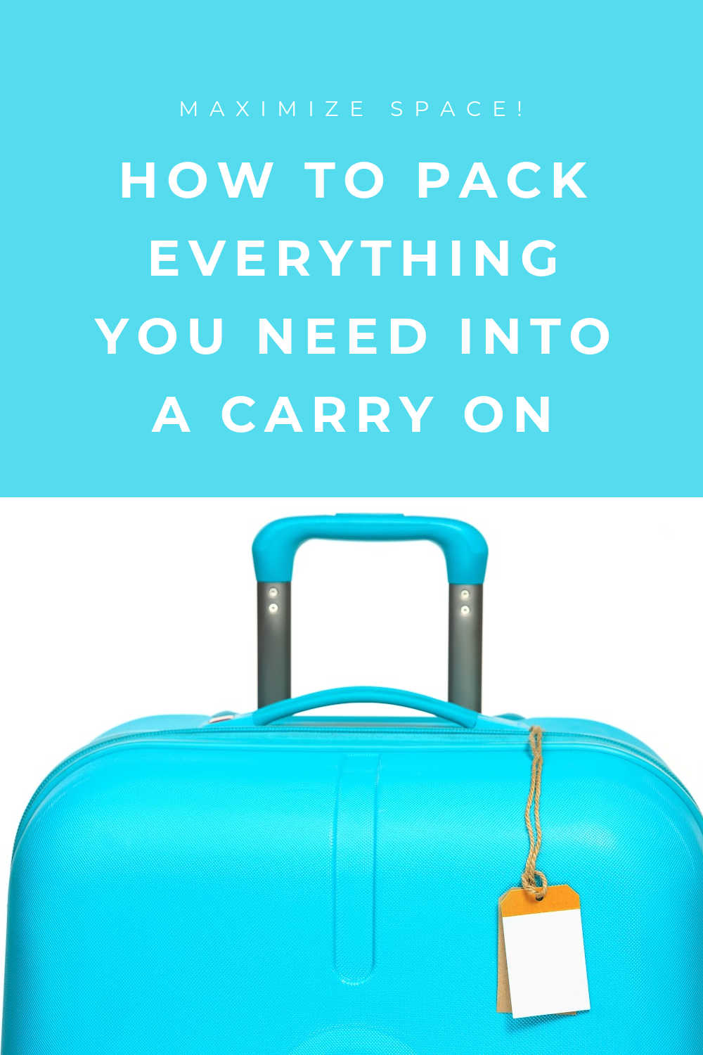 CARRY ON PACKING TIPS