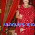 Ritu Vij in Red Embroidery Salwar kameez