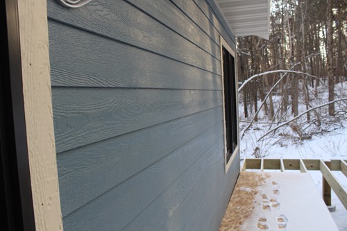 siding on porch