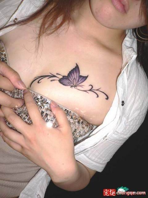 Chest Tattoo Designs For Girls