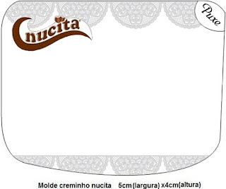 Etiqueta Nucita para Imprimir Gratis de Encaje Plateado.