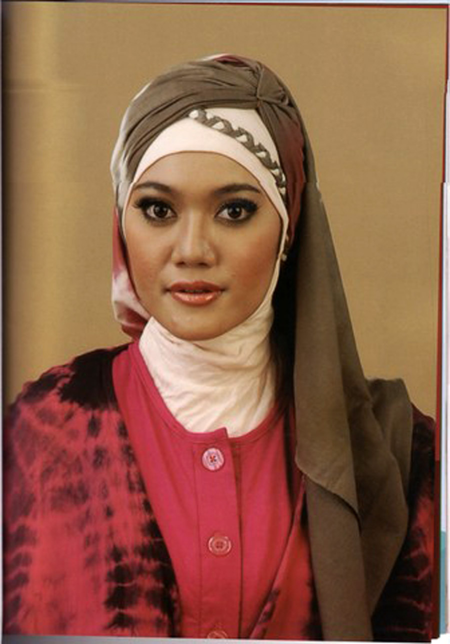 tutorial cara memakai hijab jilbab model style modern 