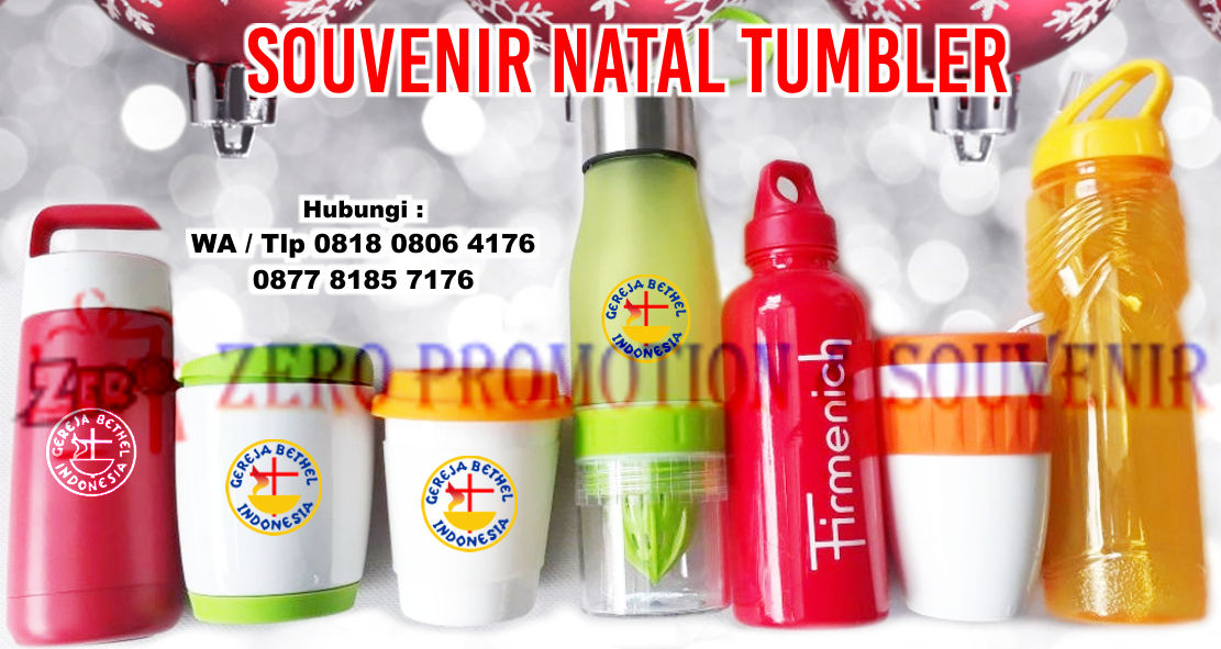  Souvenir Natal Tumbler Untuk Acara Natal sekolah 