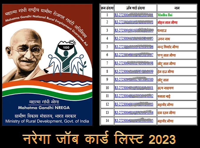 Nrega Job Card List 2023 कैसे देखे I MGNREGA Job Card की जानकारी