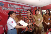 Anggota DPR RI Dra Adriana Ch Dondokambey MSi.Sosialisasi 4 Pilar di SMK Negeri 5 Manado